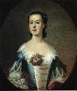 Mrs. Thomas Lynch (Elizabeth Allston Lynch), by Swiss-American painter Jeremiah Theus.